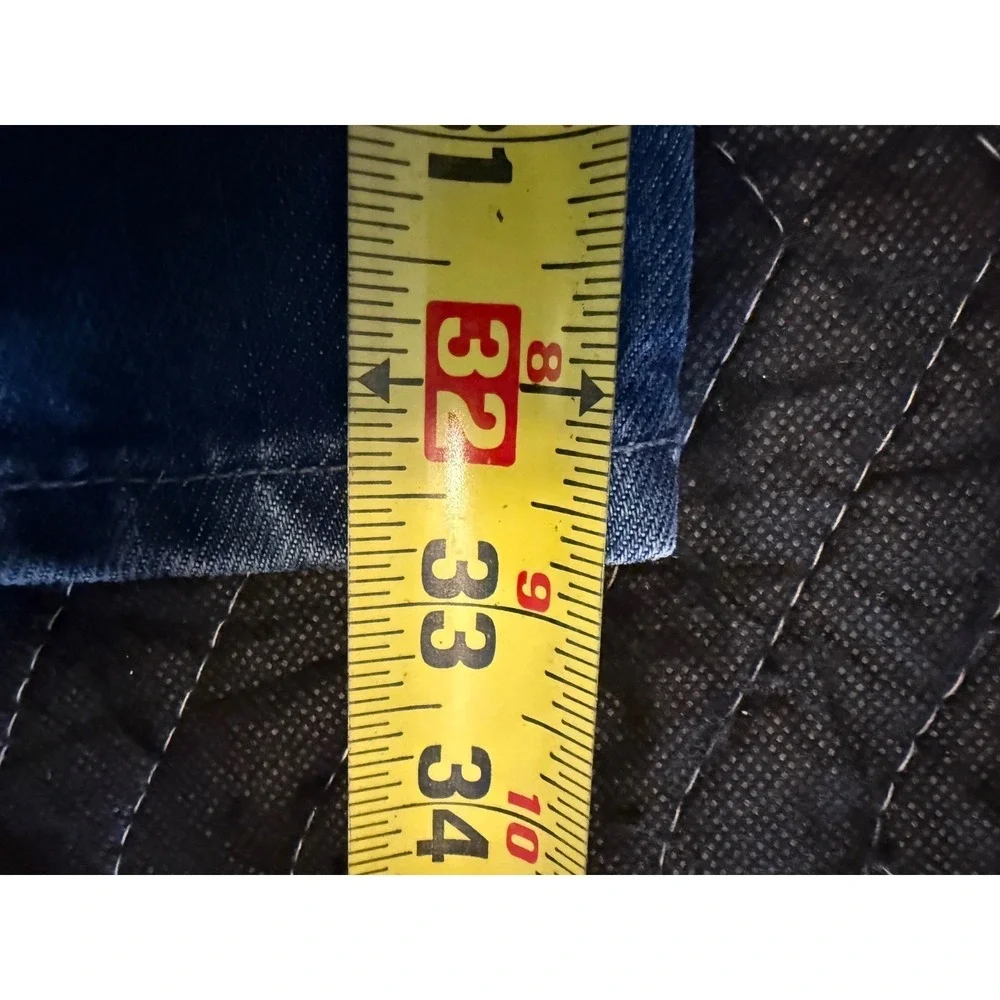 Levi's 566 Sta-Prest Jeans Mens 34x34 Blue Red Tab 90s Vintage Made in Spain
